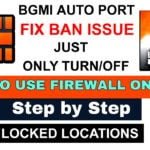 Firewall Auto port just turn on/off Pubg Mobile All Versions