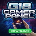 G18 Gamer Panel APK interface for Garena Free Fire showing headshot settings.[3]