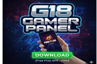 G18 Gamer Panel APK interface for Garena Free Fire showing headshot settings.[3]