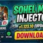 Sohel Mod Injector v1.123.10 latest version download interface on an Android device