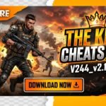“The King Cheats FF APK menu interface showing ESP features and aim settings in Free Fire”