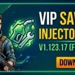 VIP Sawom Injector APK v1.123.17 latest version download page featuring Free Fire gaming tool, Android compatibility, app features, installation guide, and updated APK information for mobile gamers.