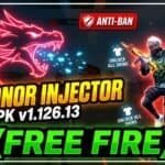 Dragonor Injector APK v1.126.13 latest version download for Android Free Fire utility app interface with lightweight tools and easy installation.