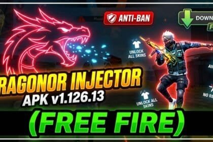 Dragonor Injector APK v1.126.13 latest version download for Android Free Fire utility app interface with lightweight tools and easy installation.